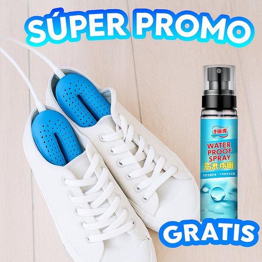 SECADOR DE ZAPATOS + SPRAY GRATIS MULTI USO